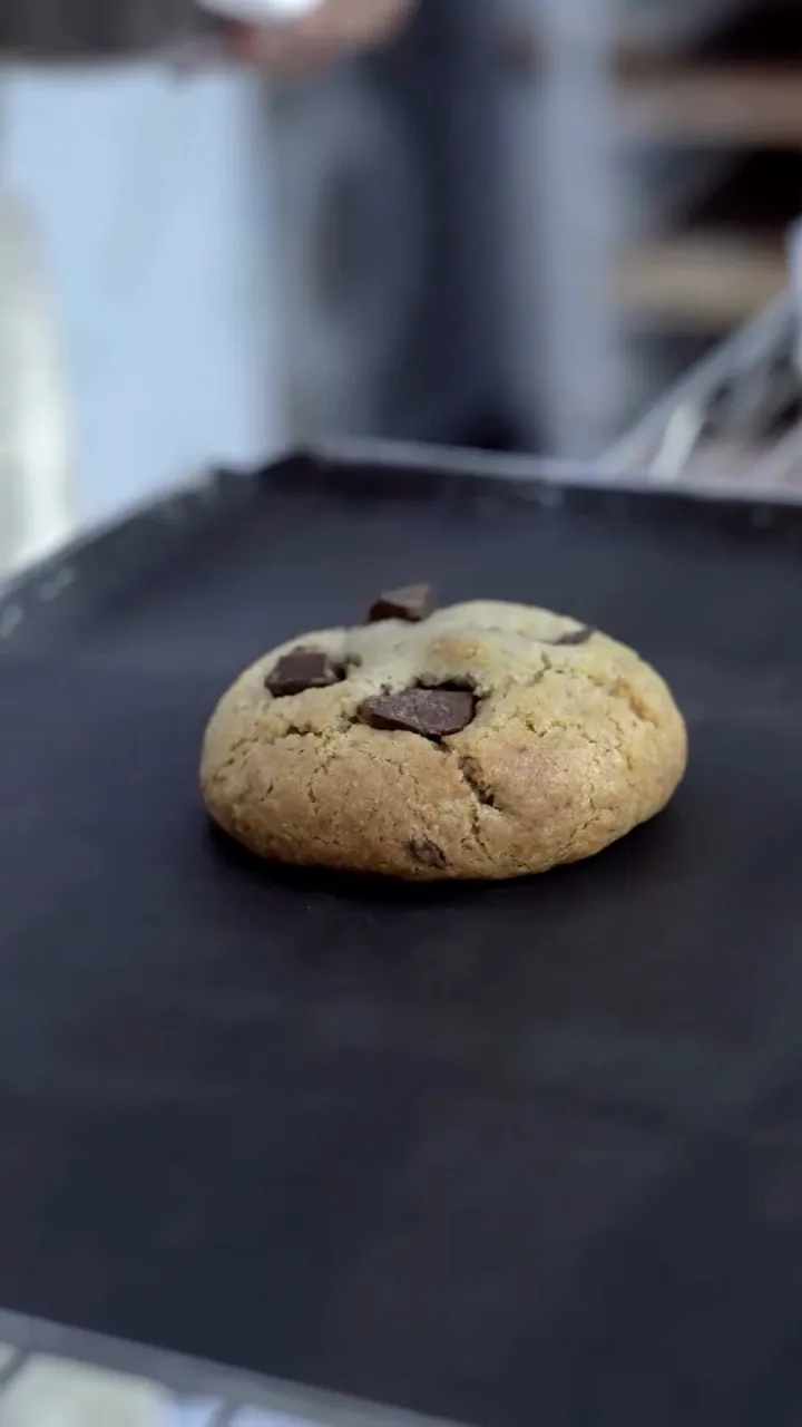 Galleta con chispas de chocolate